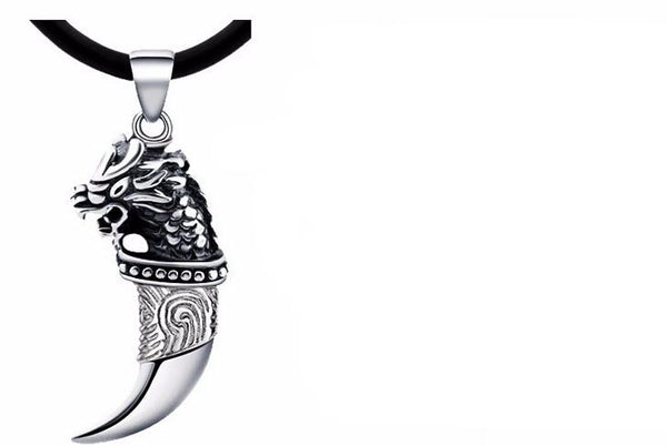 Wolf Tooth Silver Necklace