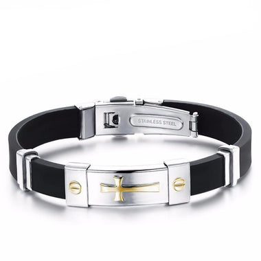 Golden Cross Men Bracelets